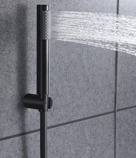 IMEX : OLIMPO - KIT ROBINETS DE BAIN ET DOUCHE Noir mat BDC033-4NG